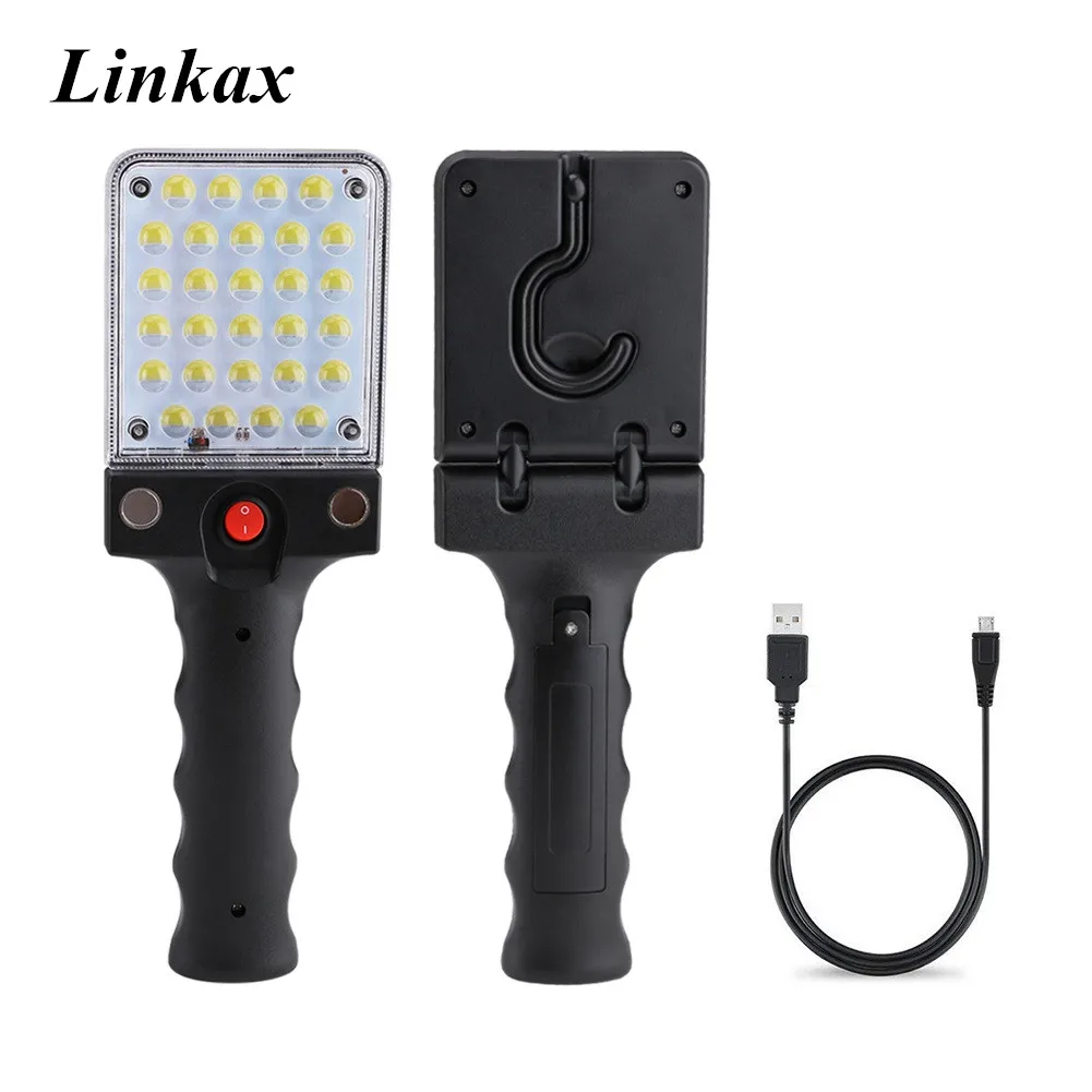 USB Rechargeable Work lights Repair Lamp Hanging Hook