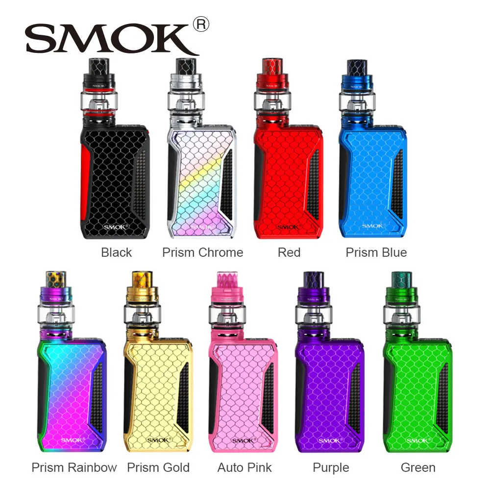 100% оригинал SMOK H-Priv 2 225 Вт TC комплект с TFV12 большой цена 6 мл/2 мл ёмкость с OLED дисплей без 18650 батарея