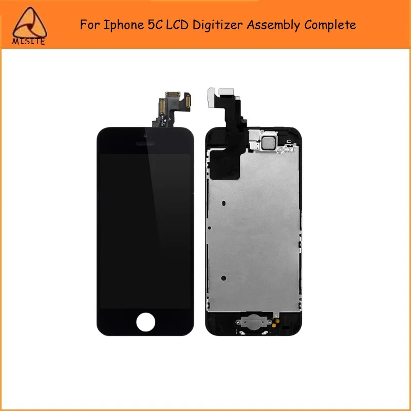 

Tested Full LCD Complete For Iphone 5C 5C i5c LCD Screen Digitizer Assembly Complete+Front Camera Flex+Home Button Flex Cable