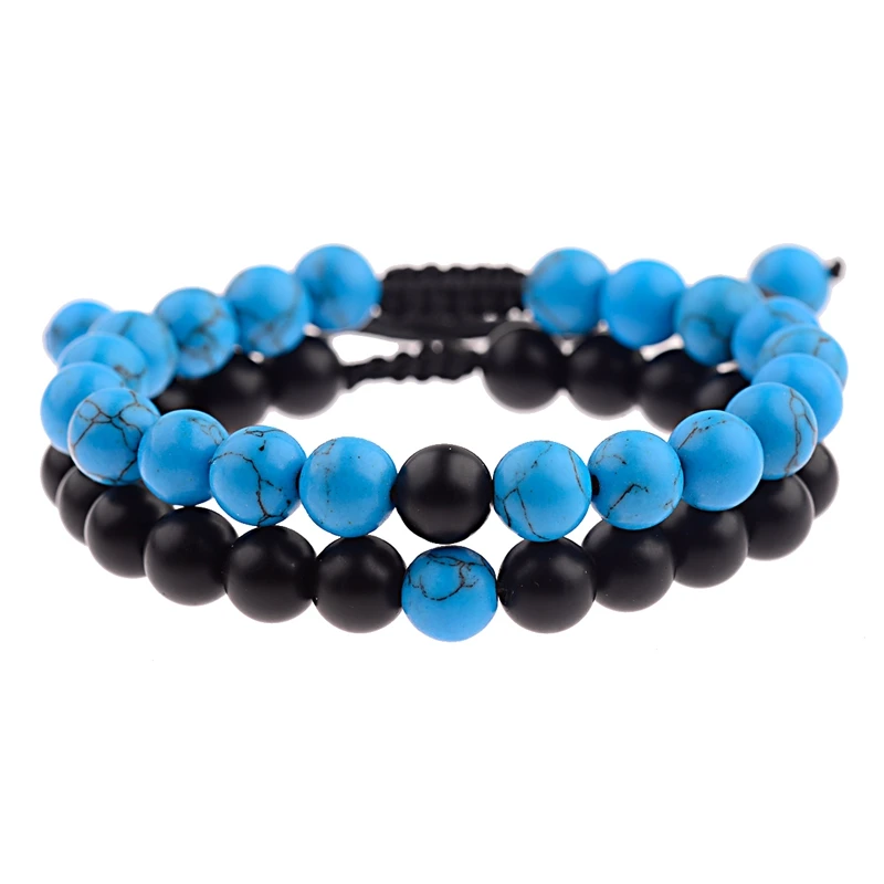 Amader 5 Colors Couple Bracelets For Lovers Charm Stone Beads Distance Weave Bracelets Femme Men&Women Jewellery Grace ABK023 Amader 5 Colors Couple Bracelets For Lovers Charm Stone Beads Distance Weave Bracelets Femme Men&Women Jewellery Grace ABK023