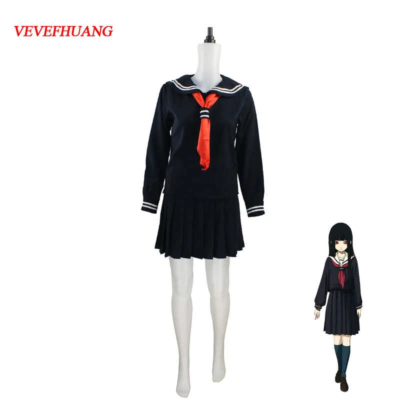 VEVEFHUANG японский/Корейский Hell Girl Enma Ai костюм для косплея школьная форма JK