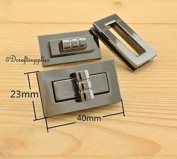 

turn lock wallet purse locks twist-locks Purse Flip Locks gunmetal 40mm N27