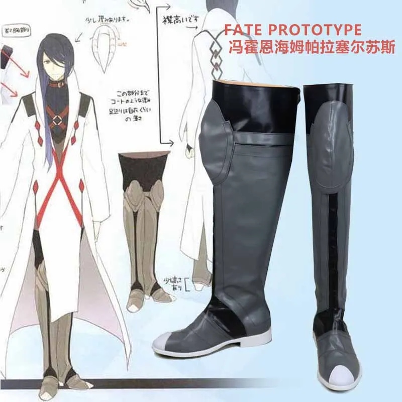 

Fate prototype Von Hohenheim Paracelsus Cosplay Boots Anime Shoes Custom Made