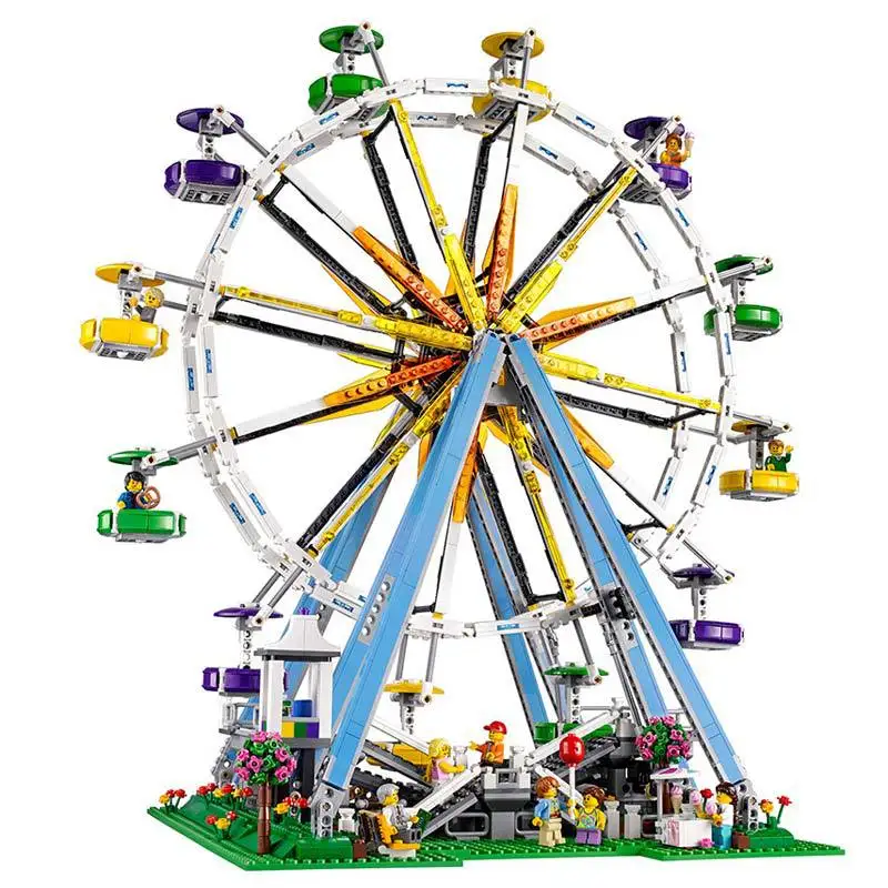 

City Street Ferris Wheel Model Building Kits Blocks Toy 2478pcs Compatible Legoings 10247 Children Gifts