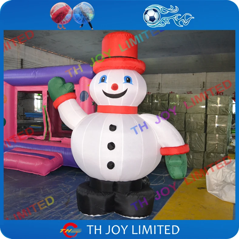 Buy 4m/13ft Giant Inflatable snowman Waving Hand Inflatable Snowman for