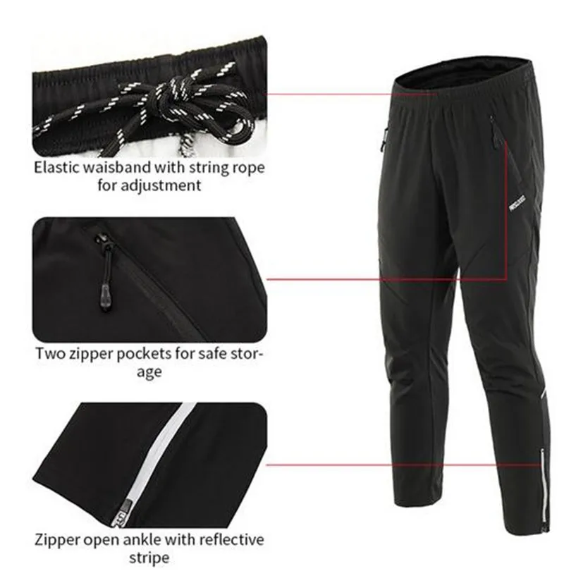 ARSUXEO Windproof Waterproof Winter Cycling Jacket Set Warm Up Fleece MTB Bike Bicycle Jacket Pants Suit Clothing Set