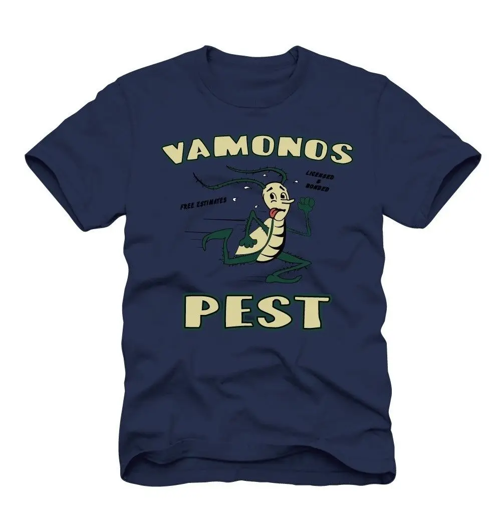 2019 крутая футболка для взрослых, темно-синяя экшен ТВ-шоу, разбивающая Bad Vamonos, футболка для борьбы с вредителями, футболка