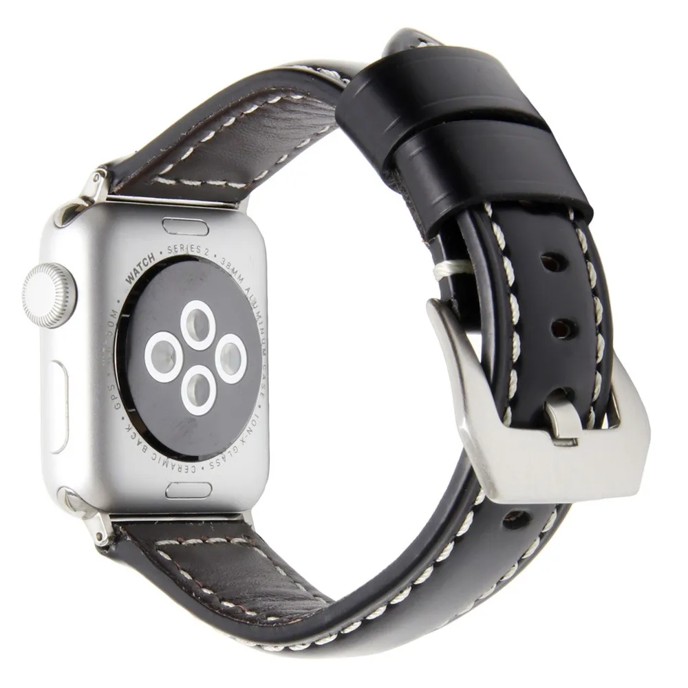 B Кожаный ремешок сменный ремешок для часов Apple Watch 38 мм Прямая поставка jh0419 - Цвет: B