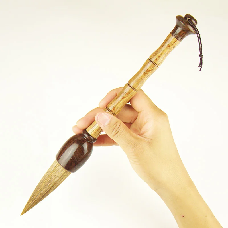 Традиционная китайская Ручка-кисть для каллиграфии шерстяная и ласка несколько волосков в форме хоппера кисть для письма Весенний фестиваль