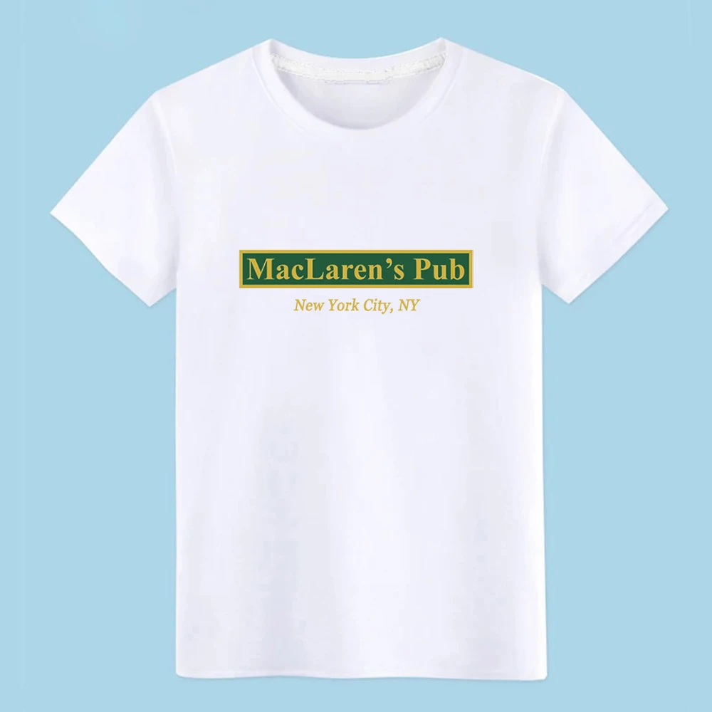 Мужская футболка MacLaren s Pub New York How I Met ваша мама дизайнерская рубашка евро размер