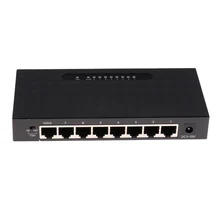 8 порты и разъёмы Gigabit коммутатор для интернет-сети мощность более интеллектуальный коммутатор сплиттер