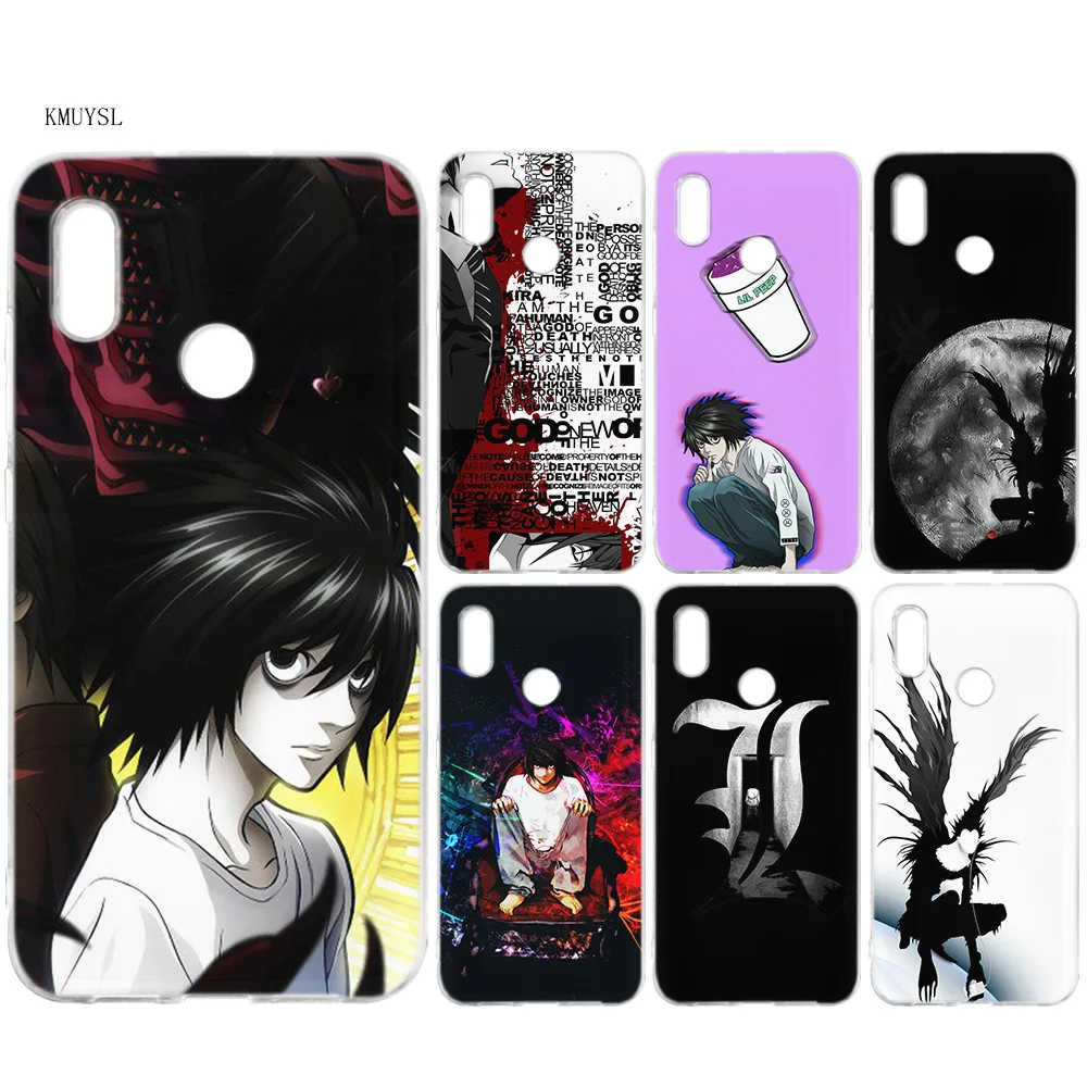 

KMUYSL Death Note anime Silicone Case Cover for Xiaomi Mi A2 Lite Redmi 6 6A Note 5 5A Pro Prime S2 Y2 6X A1 5X