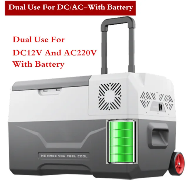 30L Frige 20 Degrees 12V Portable Compressor 24h Lithium Battery Life