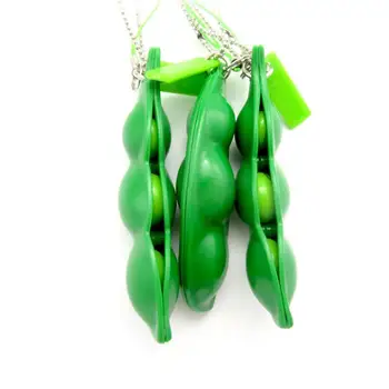 

1 Piece Mini Kids Fun Squeeze Beans Pendants Anti-stress Squeeze Toys Gadgets