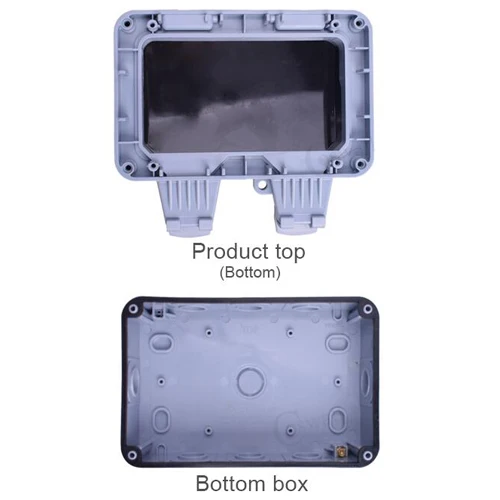 Coswall IP66 Всепогодная Водонепроницаемая наружная коробка настенная розетка 13А двойная универсальная/Великобритания Коммутируемая Розетка с usb зарядным портом - Тип: Only Box