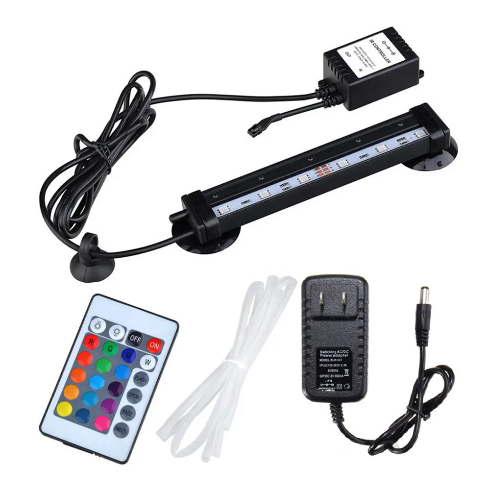 

Aquarium Submersible LED Light RGB Bar Air Bubble Lamp Control Waterproof Fish Tank Aquatic Pet Lighting Decoration US/EU Plug