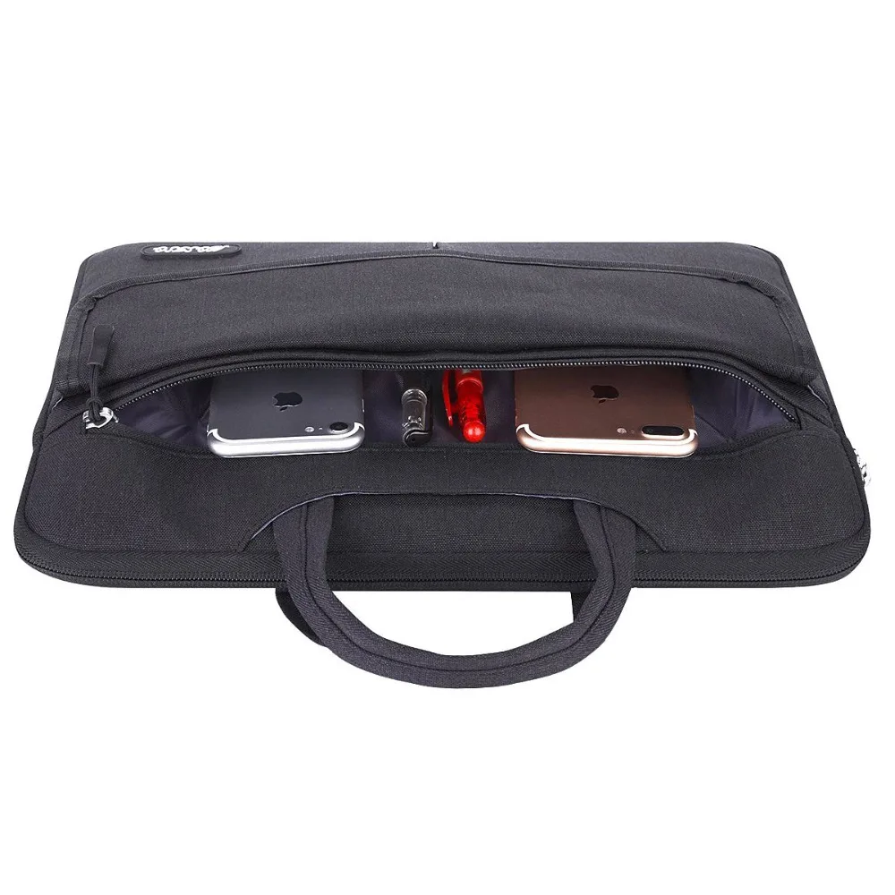 MOSISO Black Gray Women Man Messenger Bags 13 13.3 Laptop Sleeve Case for Macbook Pro Air 13 Dell Notebook Shoulderbag Briefcase