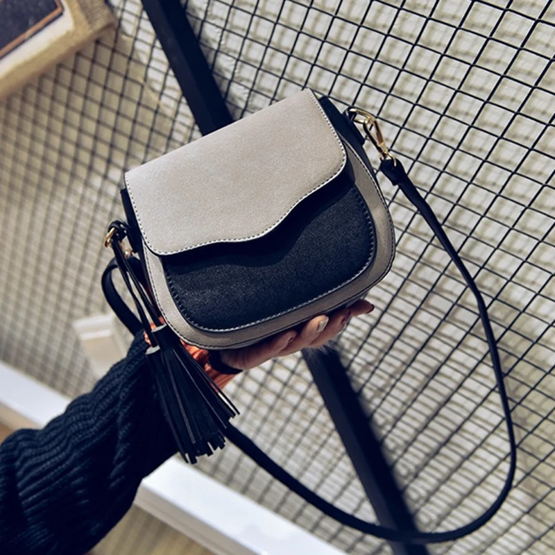 New trend women handbags retro simple flap fashion shoulder bag tassel ornaments woman messenger bag light