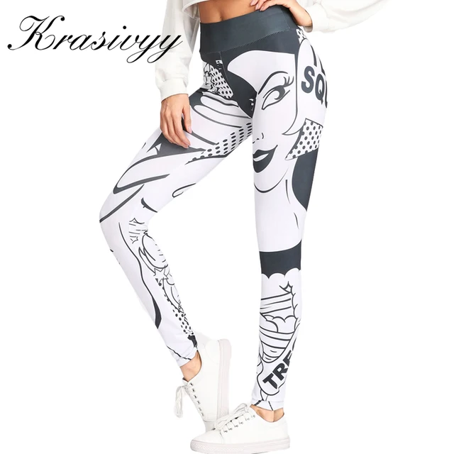 Krasivyy New I Love Squats Print Leggings Women Sexy Breathable Skinny