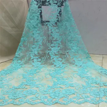 

Madison 2019 Latest French Nigerian Laces Fabric High Quality Tulle African Laces Fabric Wedding African French Tulle Lace