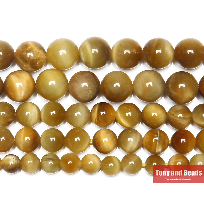 

Free Shipping Natural Stone Gold Tiger Eye Agates Round Loose Beads 15" Strand 6 8 10 12 MM Pick Size