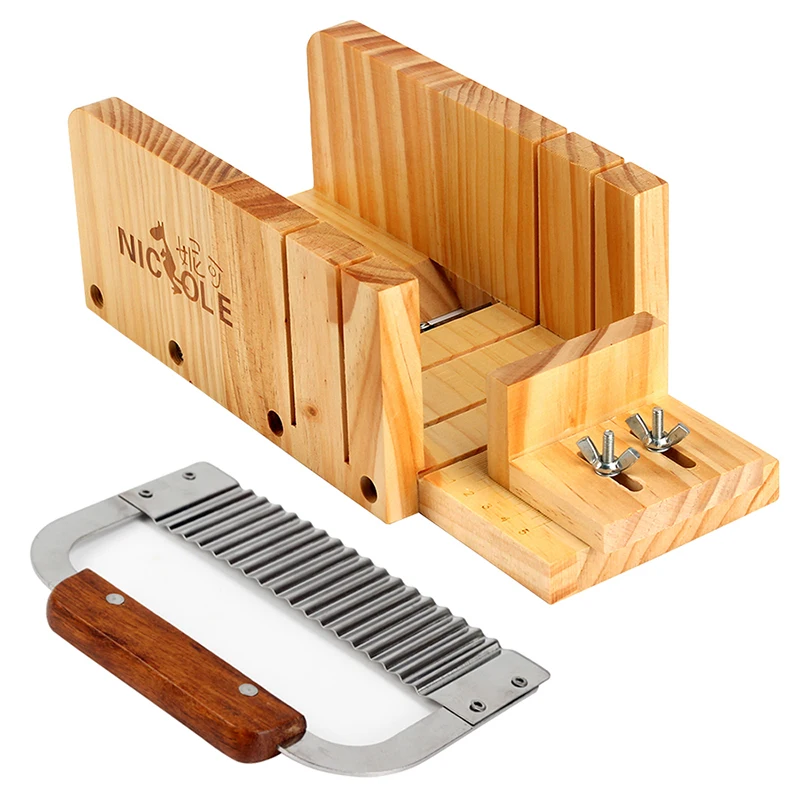 Николь мыло набор режущих инструментов регулируемые; дерево нож для хлеба Box& Нержавеющая сталь волнистый нож