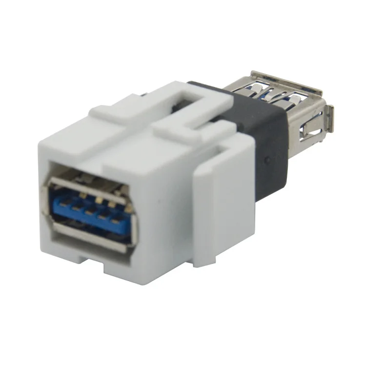 Keystone USB 2,0 3,0 разъем белый черный цвет - Цвет: USB 3.0 White