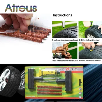 

Car Styling 1Set Professional Auto Car Tire Repair Tool Kit For Hyundai Creta Tucson BMW X5 VW Golf 4 7 Tiguan Kia Rio Sportage