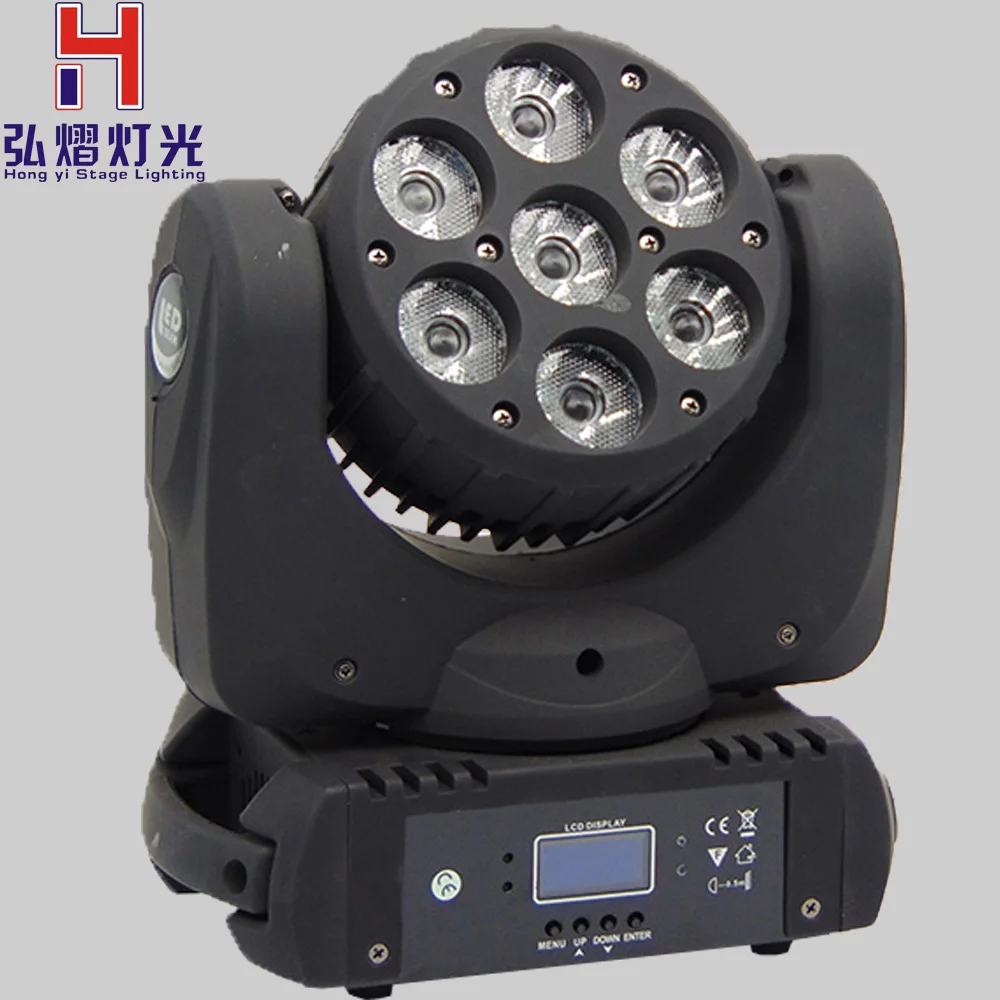 

Eyourlife DMX512 dj light 7X12W CREE LED Moving Head Beam RGBW DJ Disco Stage Party Effect Lighting