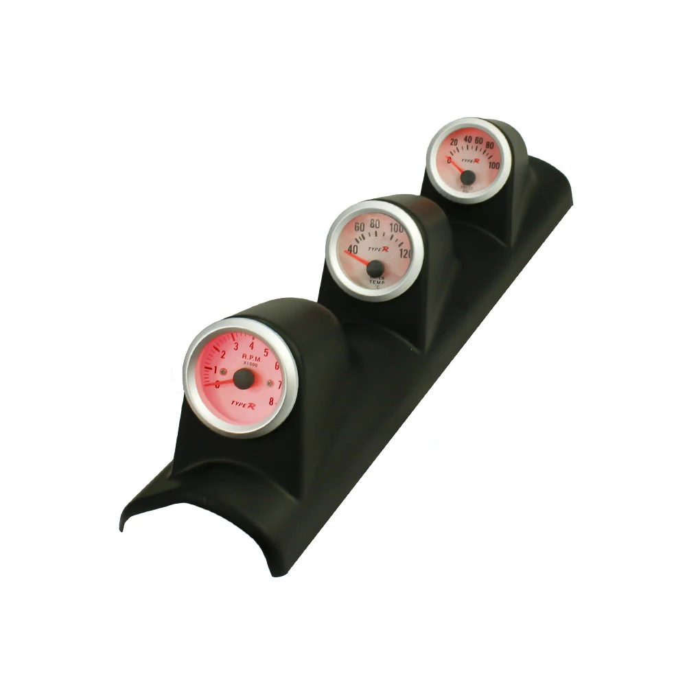 2" 3 In 1 Sensitive Combination Car Gauges Set Water Temperature