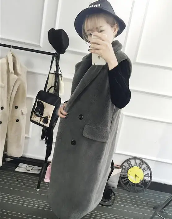Winter Women Real Fur Vest Hooded Patchwork Fur Coat Warm Natural Fur Coats High-grade Lamb Fur Vest Long Women's Jacket