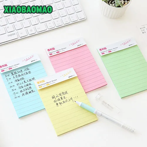 Classic Paper Notepad Lines Memo Pad Square Size Memo Pads Sticky Notes