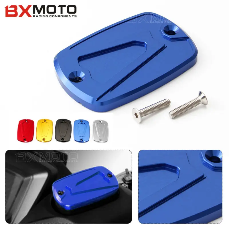 For Yamaha T-max 500 2008-2011 T-max 530 2012-2015 fashion Motorcycle accessories Blue Brake Fluid Reservoir Cap cover cnc motorcycle front brake fluid reservoir cap cover for yamaha t max 530 500 tmax530 xp530 2012 2016 tmax500 xp500 2008 2011