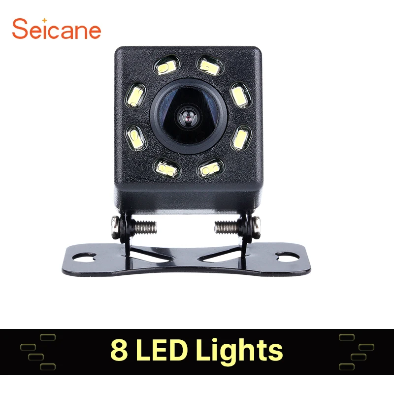 

Seicane Universal Car Rearview Camera Reverse Parking Backup Monitor Kit CCD CMOS with 8 LED