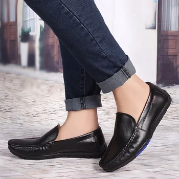 

ZJNNK Luxury Men Driving Shoes Breathable Cow Leather Men Loafers Soft Casual Shoes Fashion Moccasins Good Quality Men Shoes