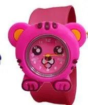 Новая мода смешанный стиль мультфильм часы дети силиконовые кварцевые наручные часы СЛЭП милый подарок Горячая Распродажа 1 шт - Цвет: 5