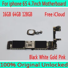 16GB 64GB 128GB for iphone 6S font b Motherboard b font with Free iCloud Original unlocked