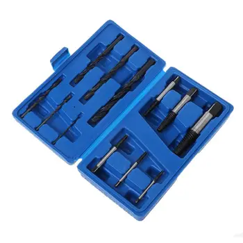

12Pcs/Set Screws Extractors Left Hand Drill Bits Tool Kit Storage Box Case Portable Corrosion Wear Resistant