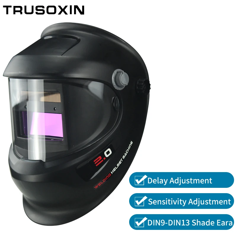

DIN9-DIN13 Solar Auto Darkening TIG MMA ZX7 MIG Welding Mask Welding Helmet Welder Cap Glasses
