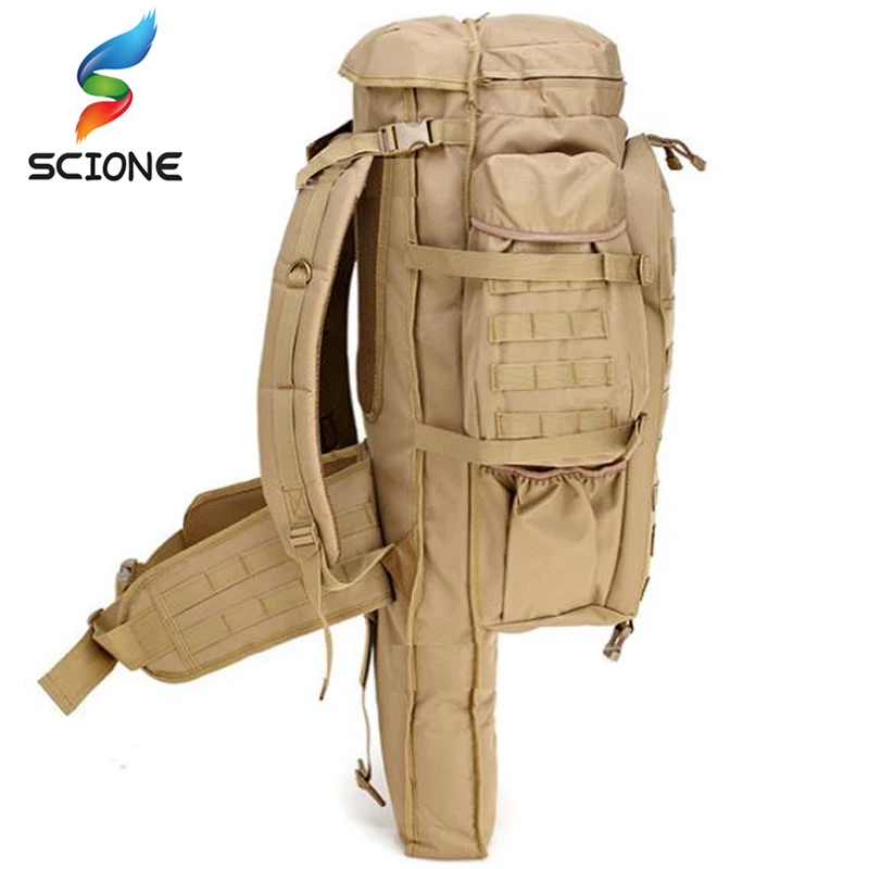  Hot 60L Outdoor Waterproof Military Backpack Pack Rucksack Tactical Bag For Hunting Shooting Campin