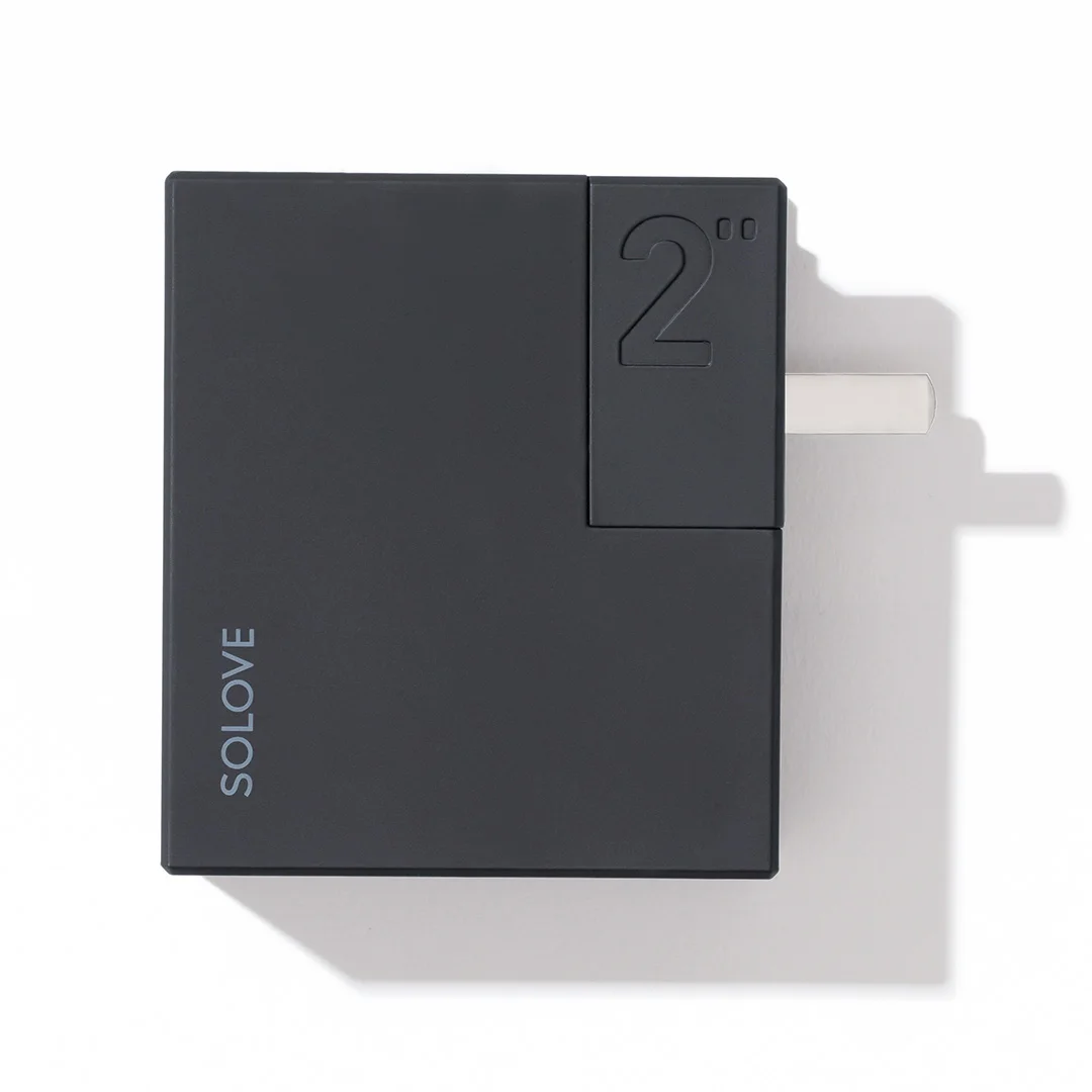 Xiaomi Youpin SOLOVE 2 в 1 зарядное устройство и внешний аккумулятор для путешествий 5000 мАч портативный универсальный Штепсель компактный адаптер для США, ЕС, Великобритании - Цвет: Black