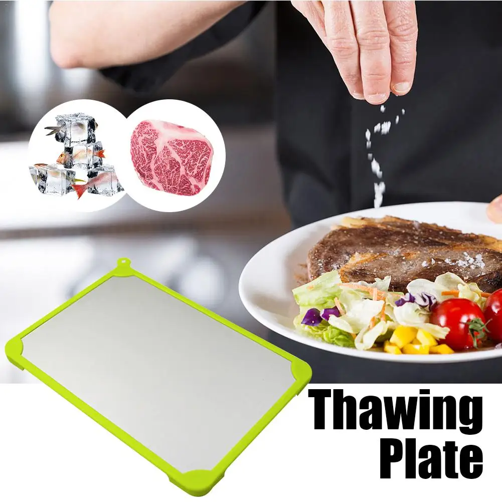 Fast Thawing Plate Defrosting Tray Defrost Meat or Frozen Food Quickly Without Electricity Microwave Quick Frozing Tray Fast Thawing Plate Defrosting Tray Defrost Meat or Frozen Food Quickly Without Electricity Microwave Quick Frozing Tray