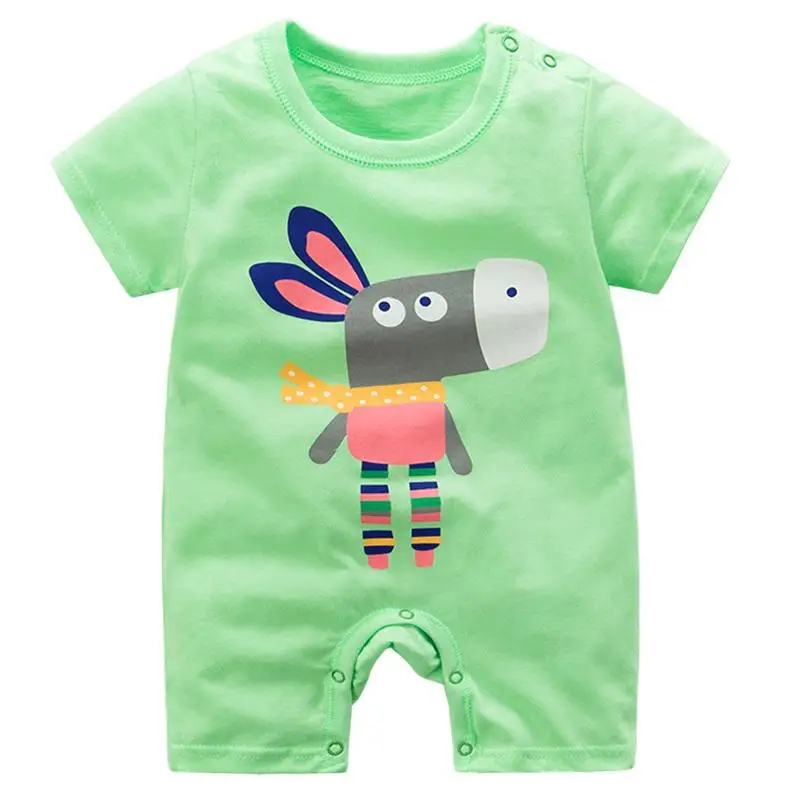 Летняя одежда для новорожденных, Комбинезоны для маленьких девочек, Радужный комбинезон для маленьких мальчиков - Цвет: lv
