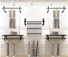 Best Price Clothes store display rack wall men's and women's wear vintage shelves children's wear wall hanging clothes rack rack display . Best Price Clothes store display rack wall men's and women's wear vintage shelves children's wear wall hanging clothes rack rack display .