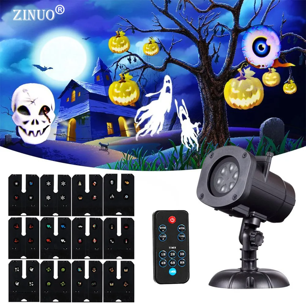 

Christmas Laser Projector 12 Patterns Snowflake Laser Light Outdoor Projector Stage Lamp Star Light Deco E4