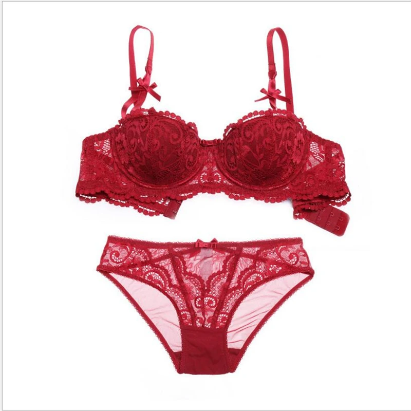 red bra set sexy bra set 