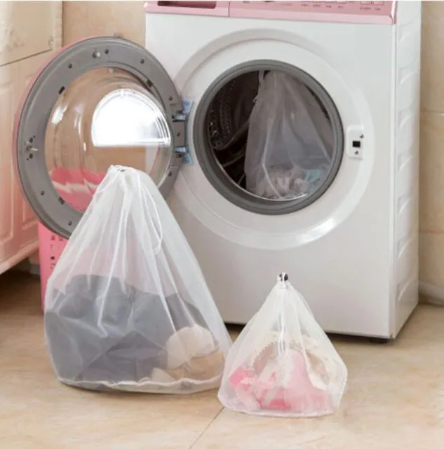 

Large Capacity Mesh Bra Underwear Luandry Bag Drawstring Panties Socks Holder Machine Laundry Pouch S/M/L Washing Bags#4
