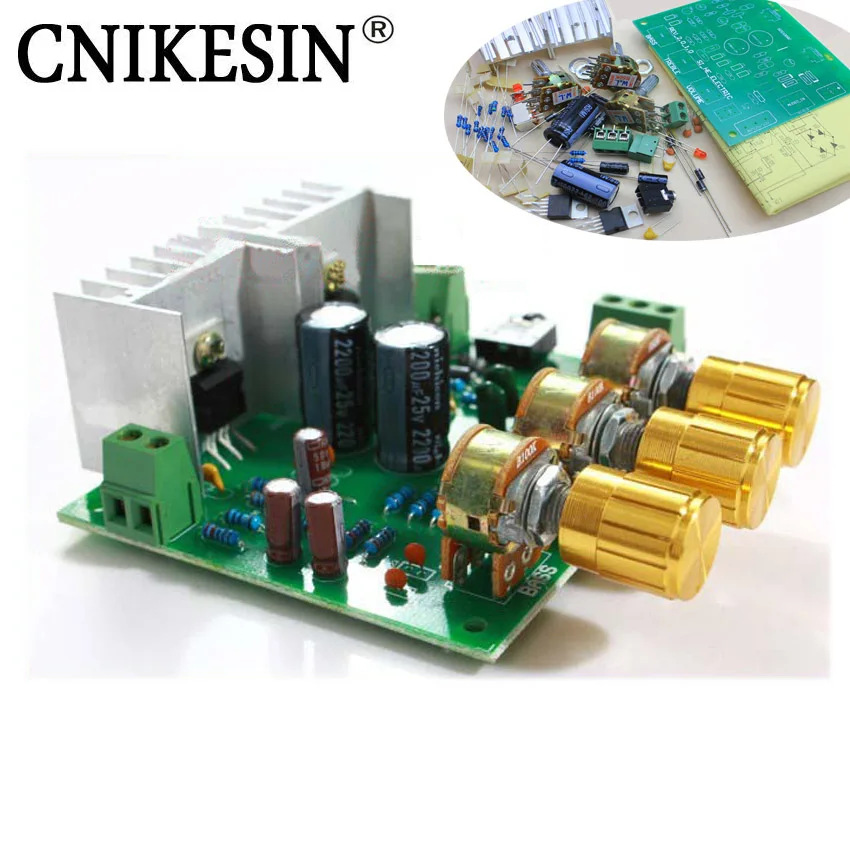 Cnkesin разного качества два канала 2 0 15 Вт + TDA2030A hifi усилитель AMP доска DIY Kit Hifi