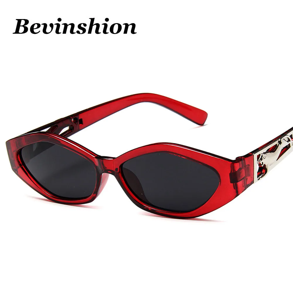 New Sunglasses Fashion Brand Ladies Sun Glasses Small Frame Cat Eye Cool White 3D Leopard Frame Black Yellow Blue Lens