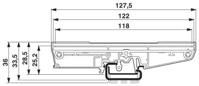 UM122 PCB Длина: 251-300 мм панель профиля монтажное основание корпус для печатной платы PCB c креплением на рейке DIN адаптер плата PCB